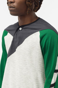 Kiko Kostadinov Remus Top in White/Grey/Green | notreshop