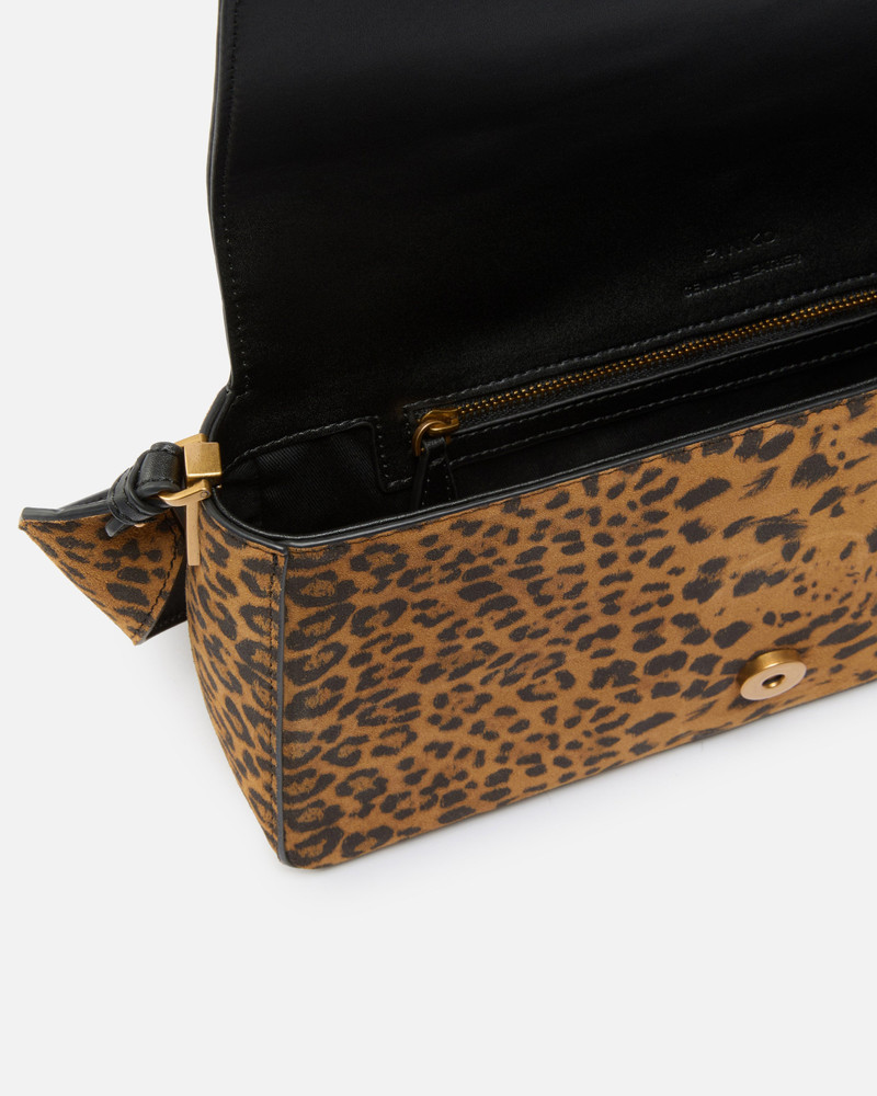 LOVE BAG ONE SLOUCHY MEDIUM SHOULDER BAG IN LEOPARD-PRINT SUEDE 4