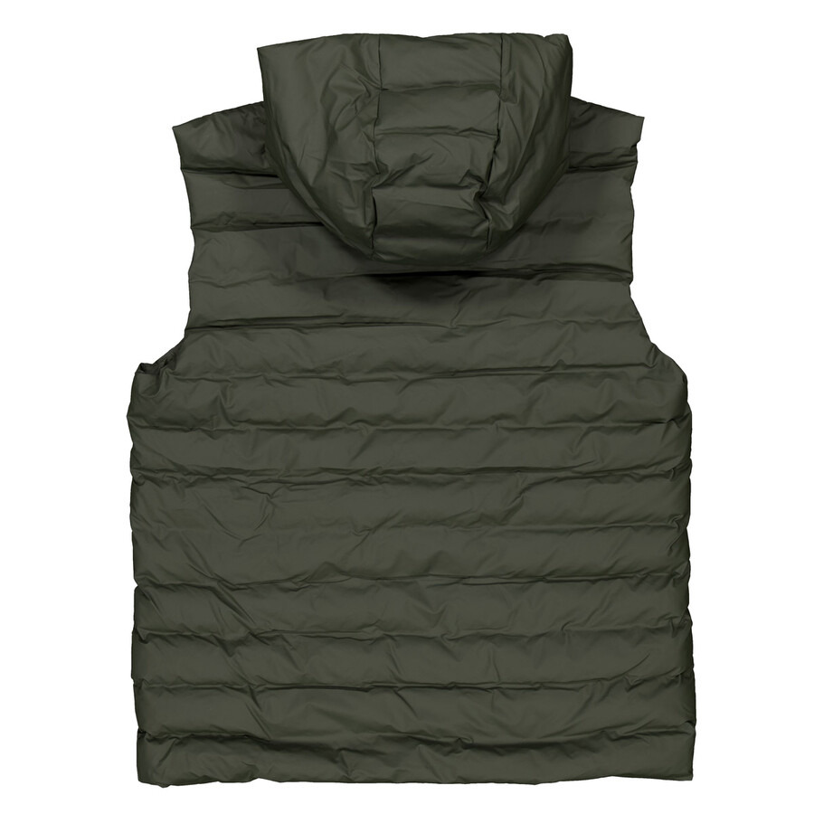 Rains Adjustable Hood Drawstring Sleeveless Jacket - 6