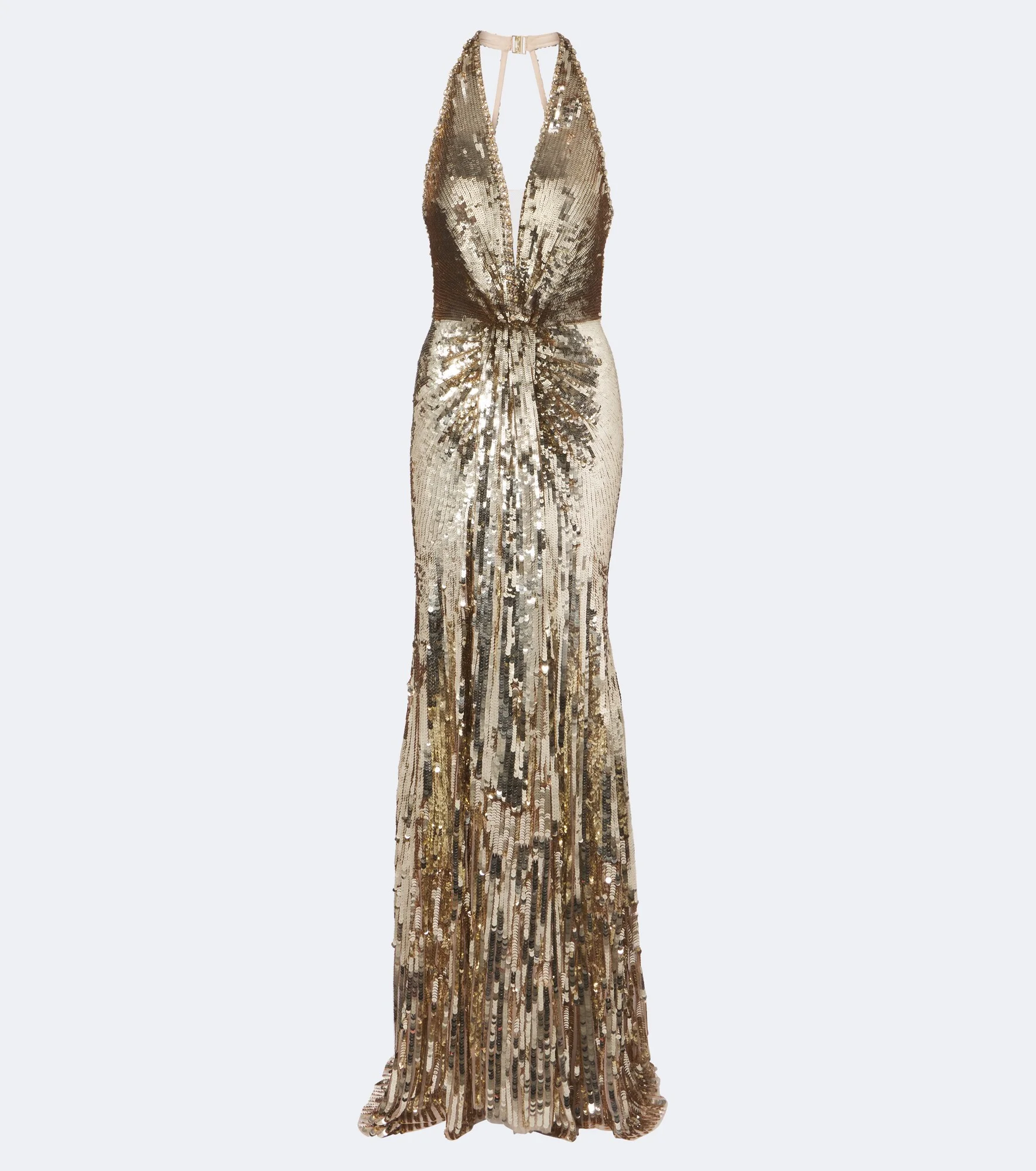 Lisette embellished gathered gown - 1