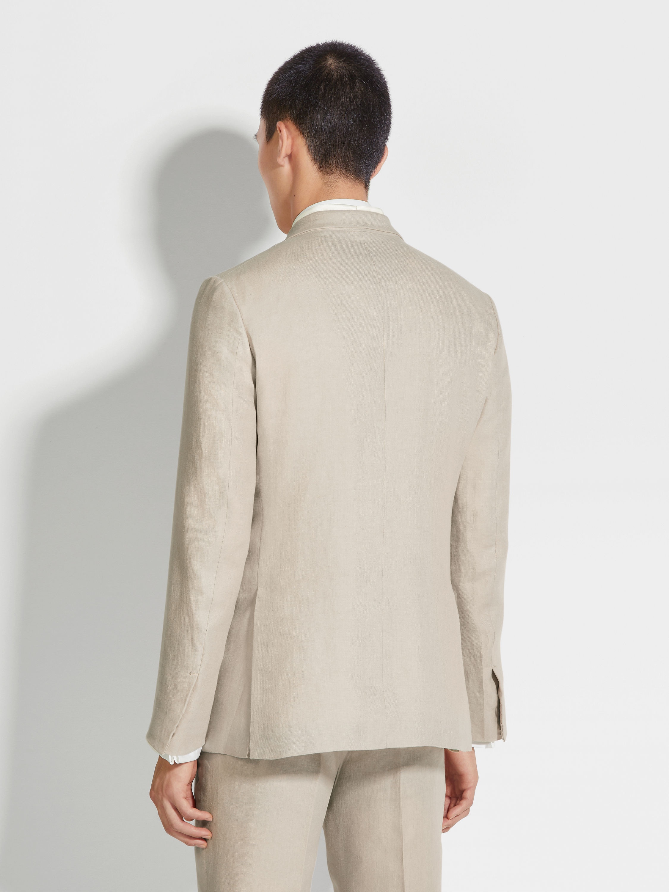 LIGHT BEIGE OASI LINO EVENING JACKET - 5