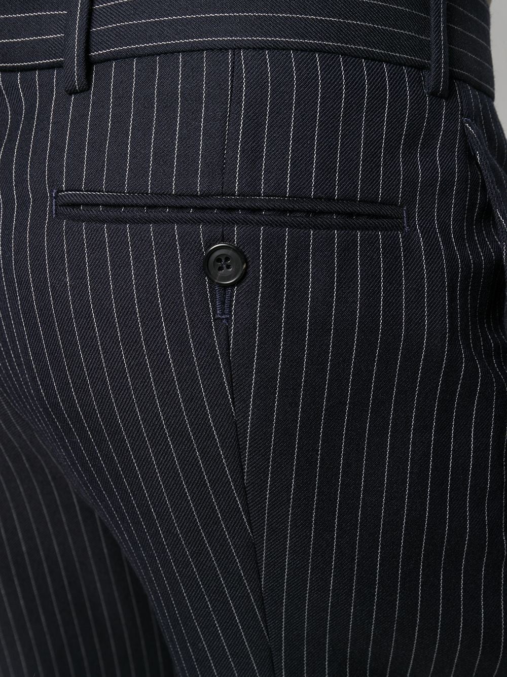 pinstriped tailored trousers - 5