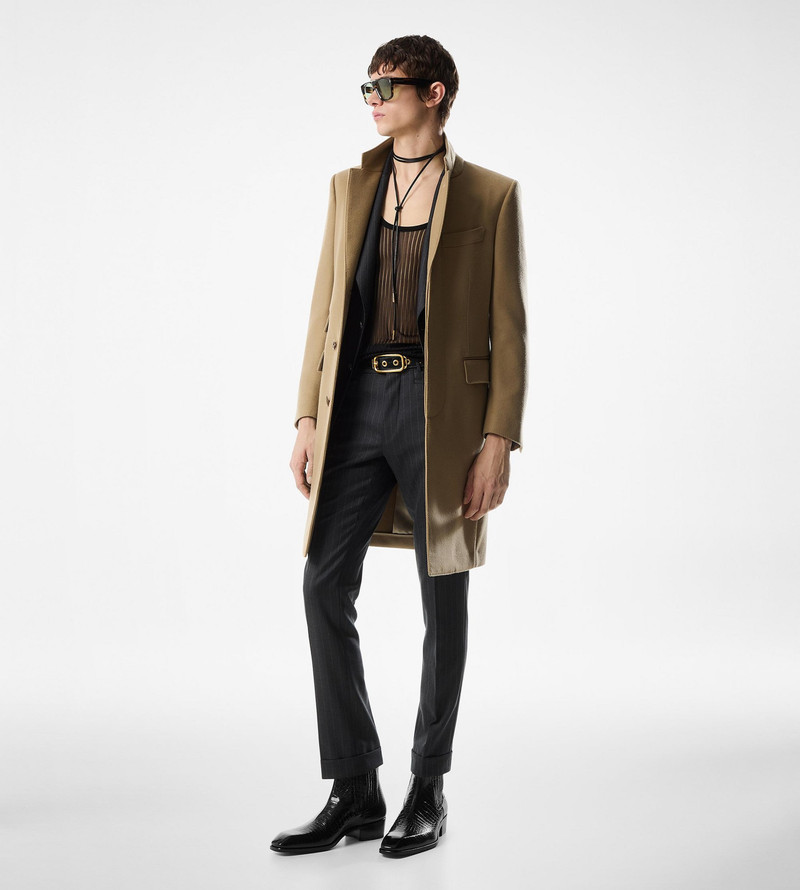 TOM FORD WOOL CASHMERE LIGHT TAILORED COAT outlook