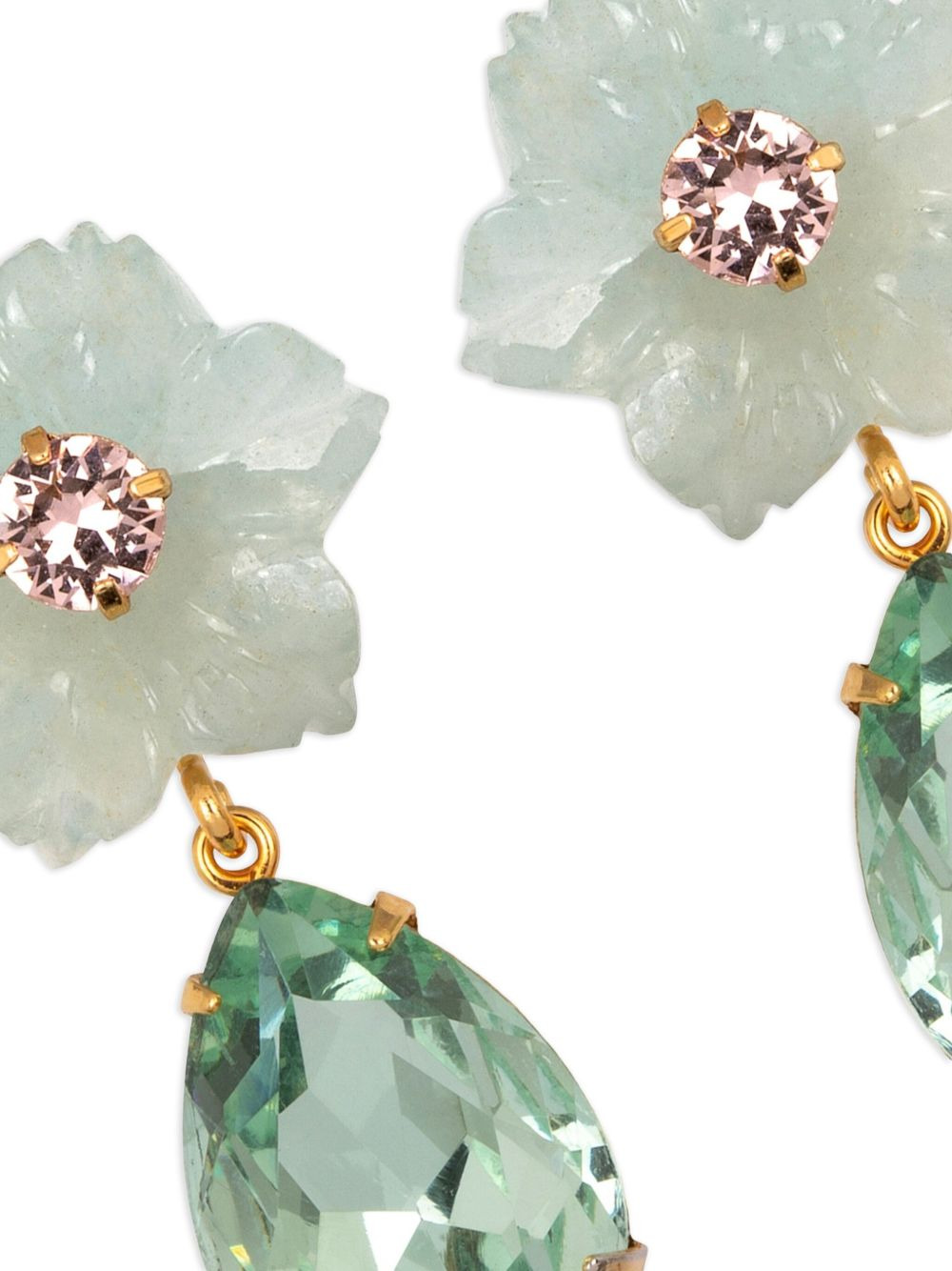 Juna flower-drop earrings - 3