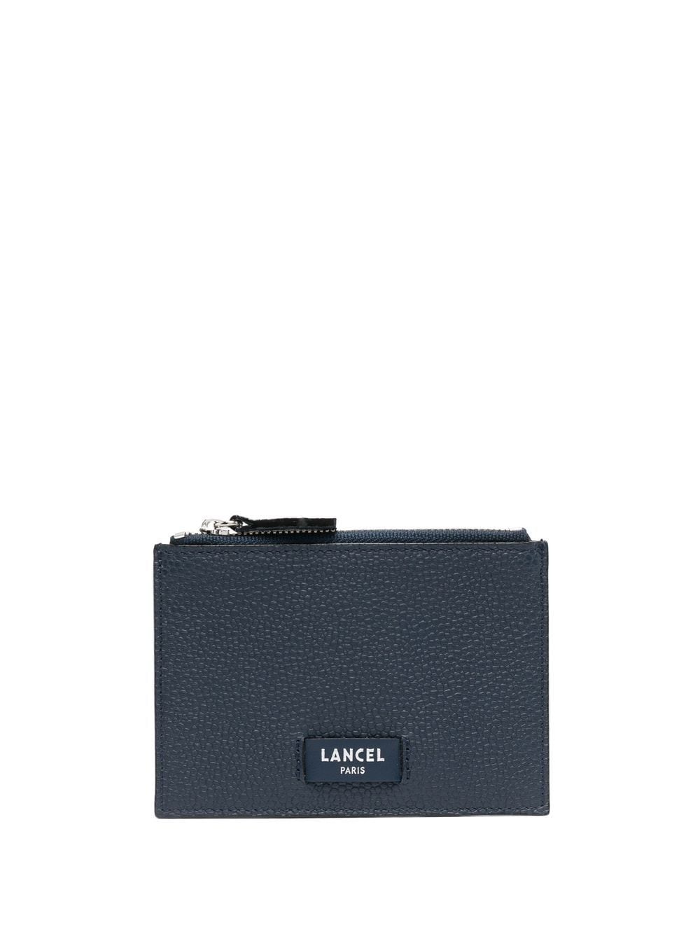 logo-patch leather card holder - 1