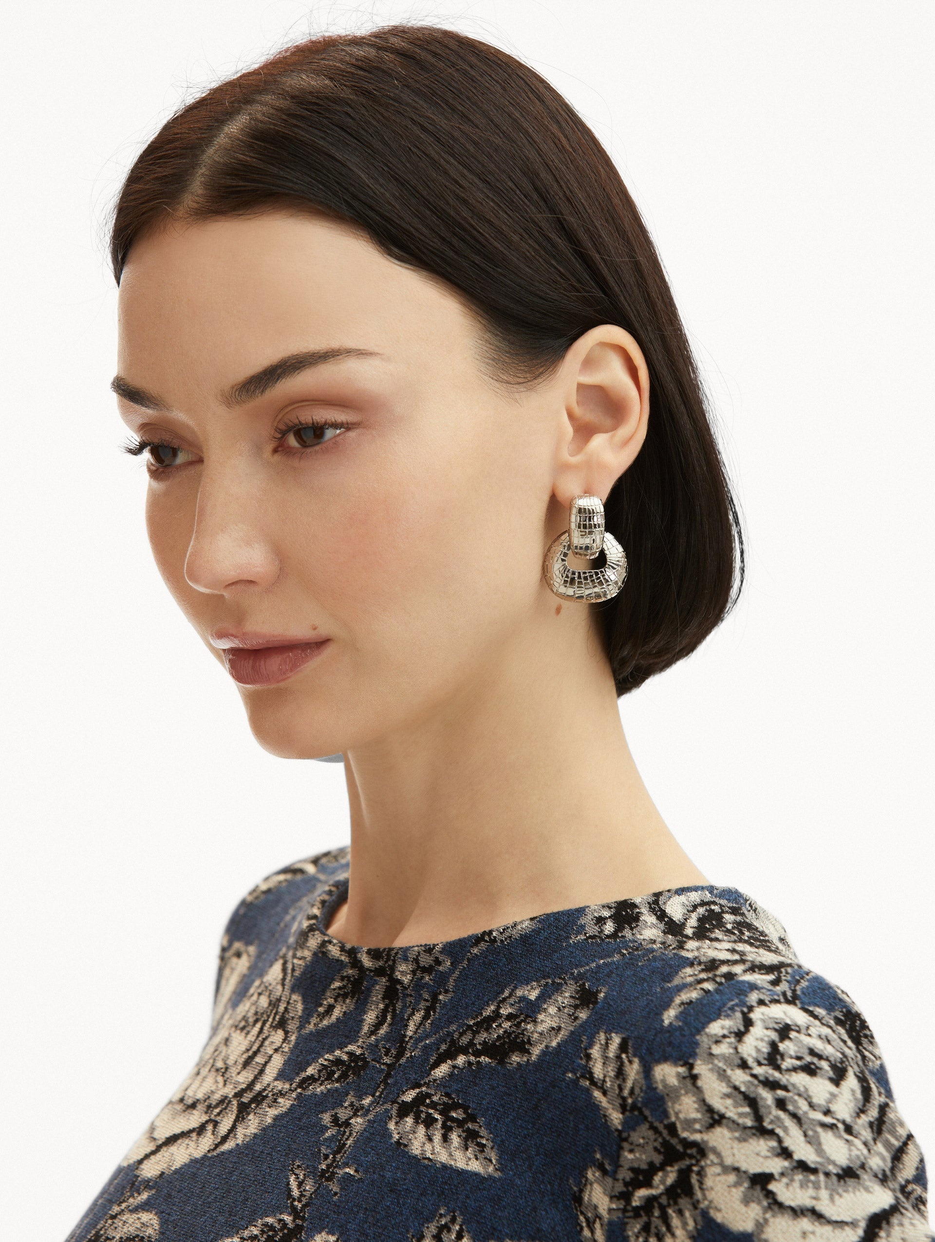 MOSAIC PENDANT CLIP-ON EARRINGS - 2