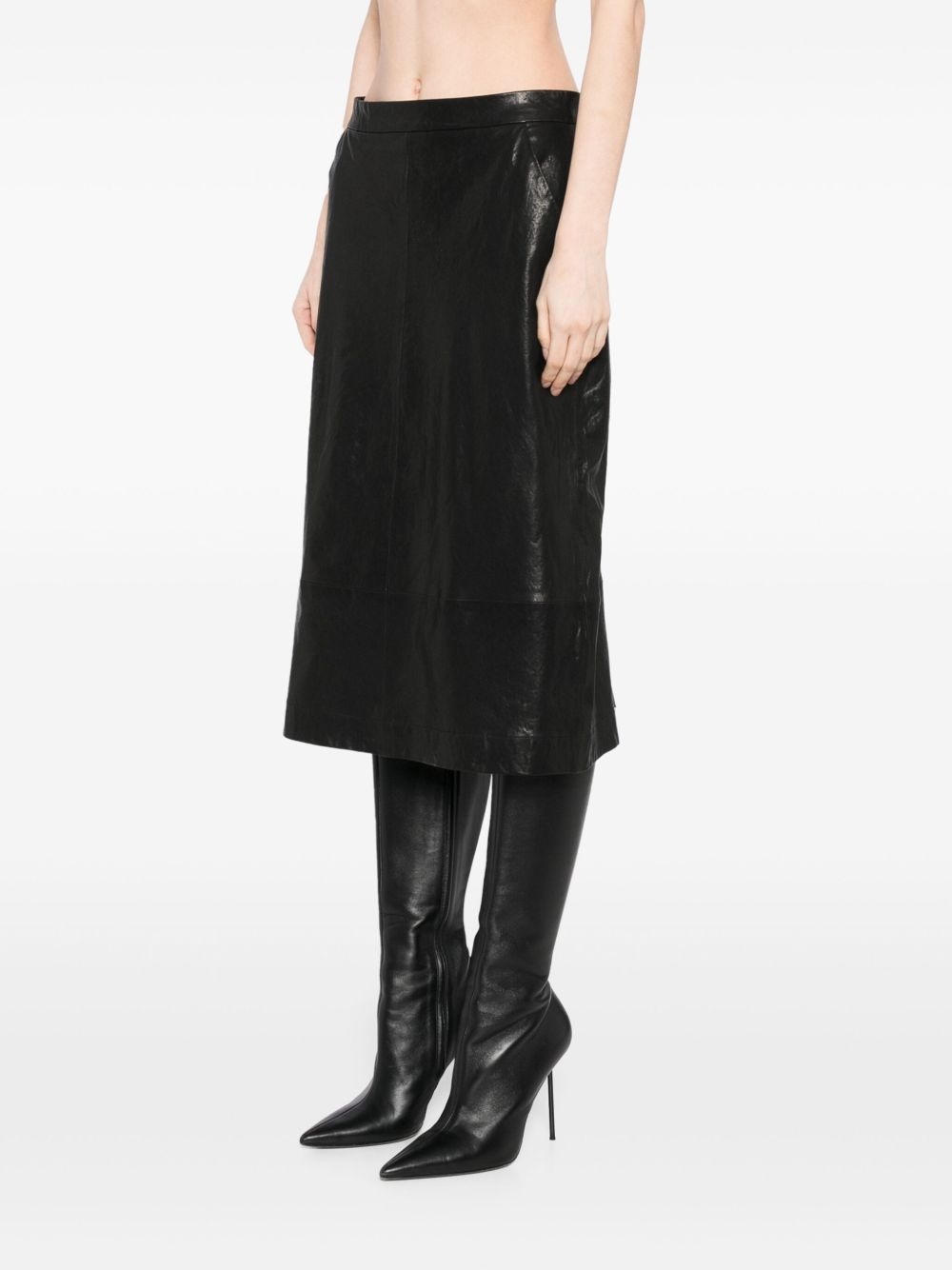 leather skirt - 3