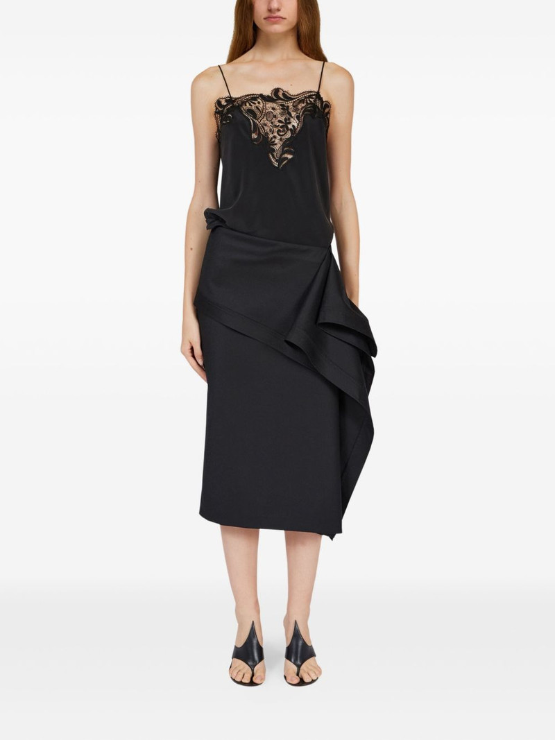 FERRAGAMO silk embroidered-lace top outlook
