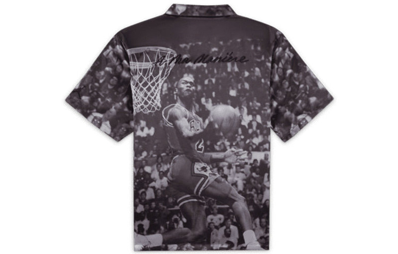 Jordan Men's Jordan x A Ma Manire Crossover Full Print Character Alphabet Printing Short Sleeve Asia Editio outlook