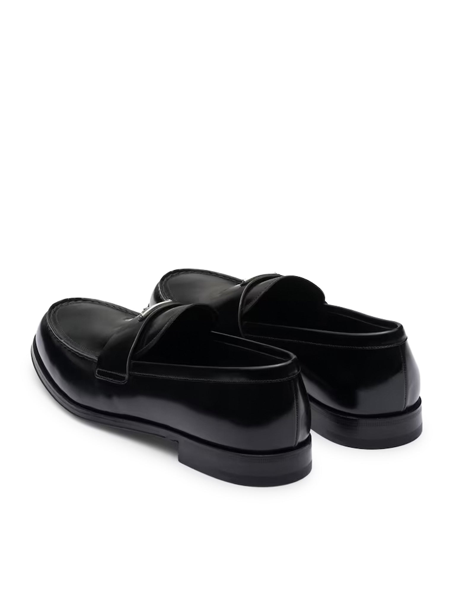 BLACK LEATHER LOAFERS - 3