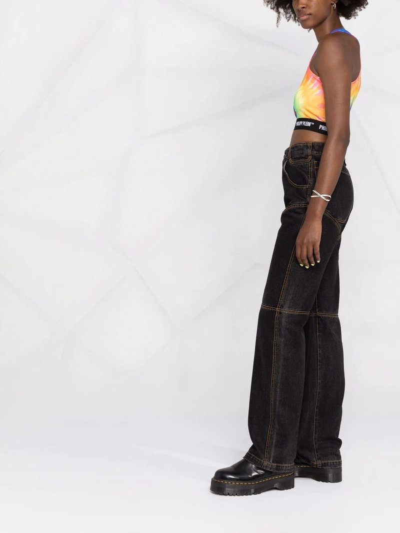 tie dye-print cropped top 4