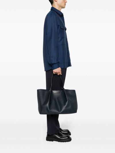 Serapian monogram-pattern leather tote bag outlook