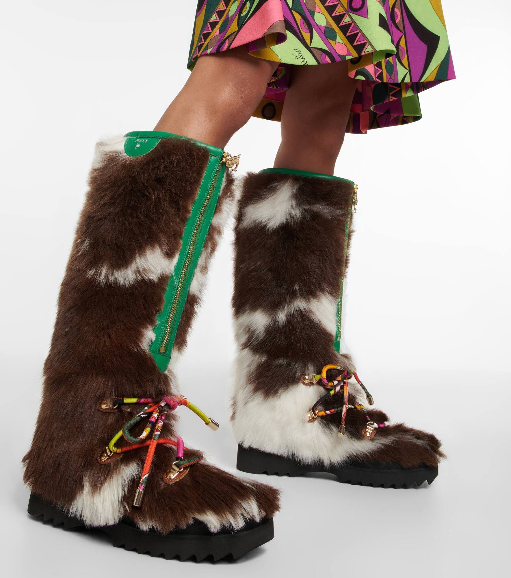 Freezy shearling knee-high boots - 7