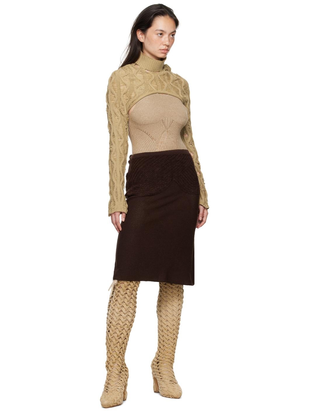 Beige Fudgy Sleeves - 4