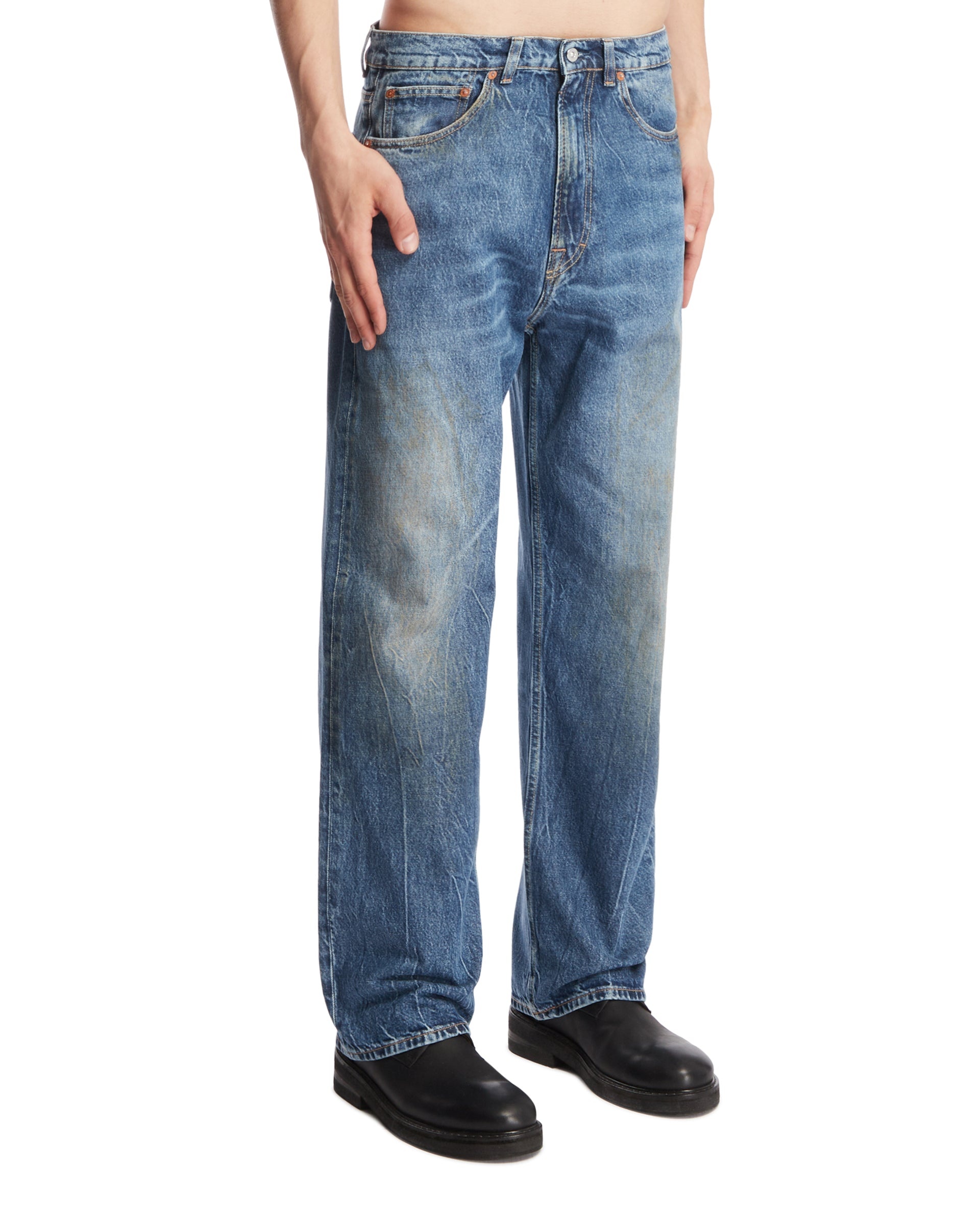 Blue Third Cut Jeans - 4