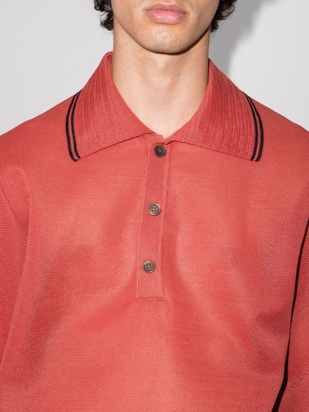 long-sleeved polo shirt - 4