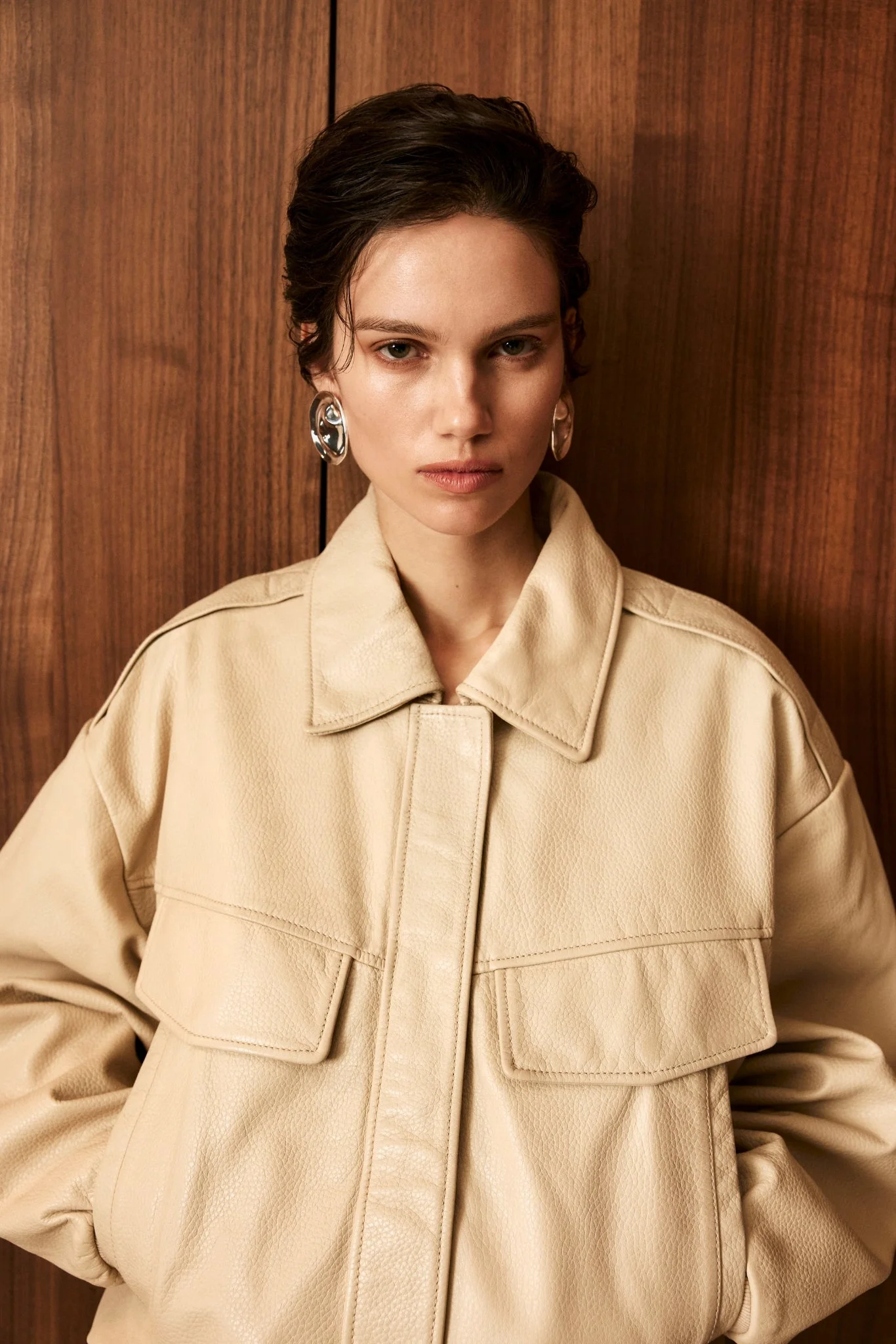 TREVANNA | Leather Bomber Jacket - 1