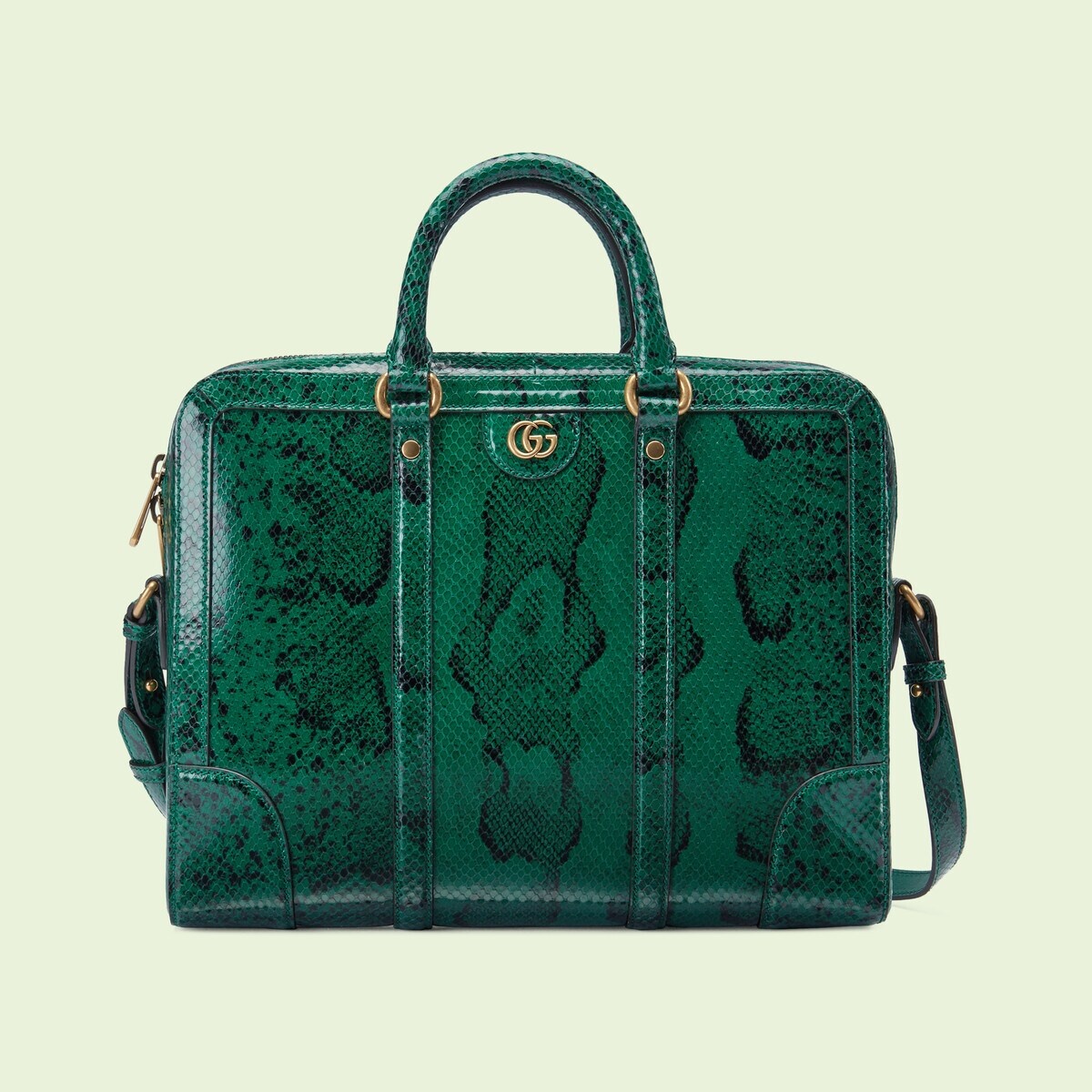 Python briefcase with Double G - 1