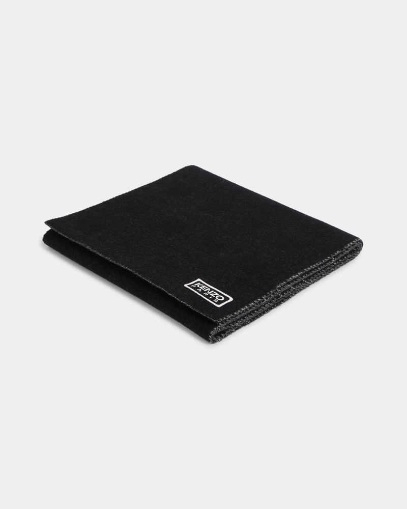 'KENZO Weave' oversize reversible wool scarf 4