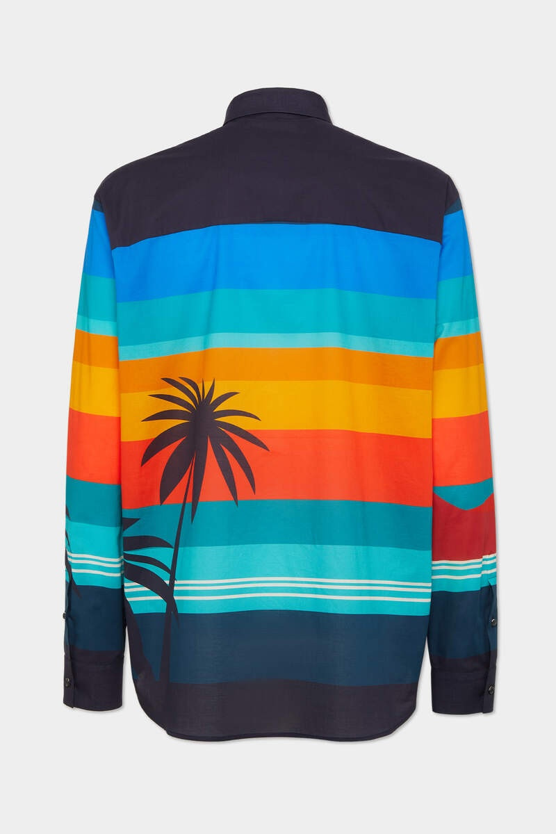 DSQUARED2 SUMMER LOVERS OVERSIZED SUNSET SHIRT outlook