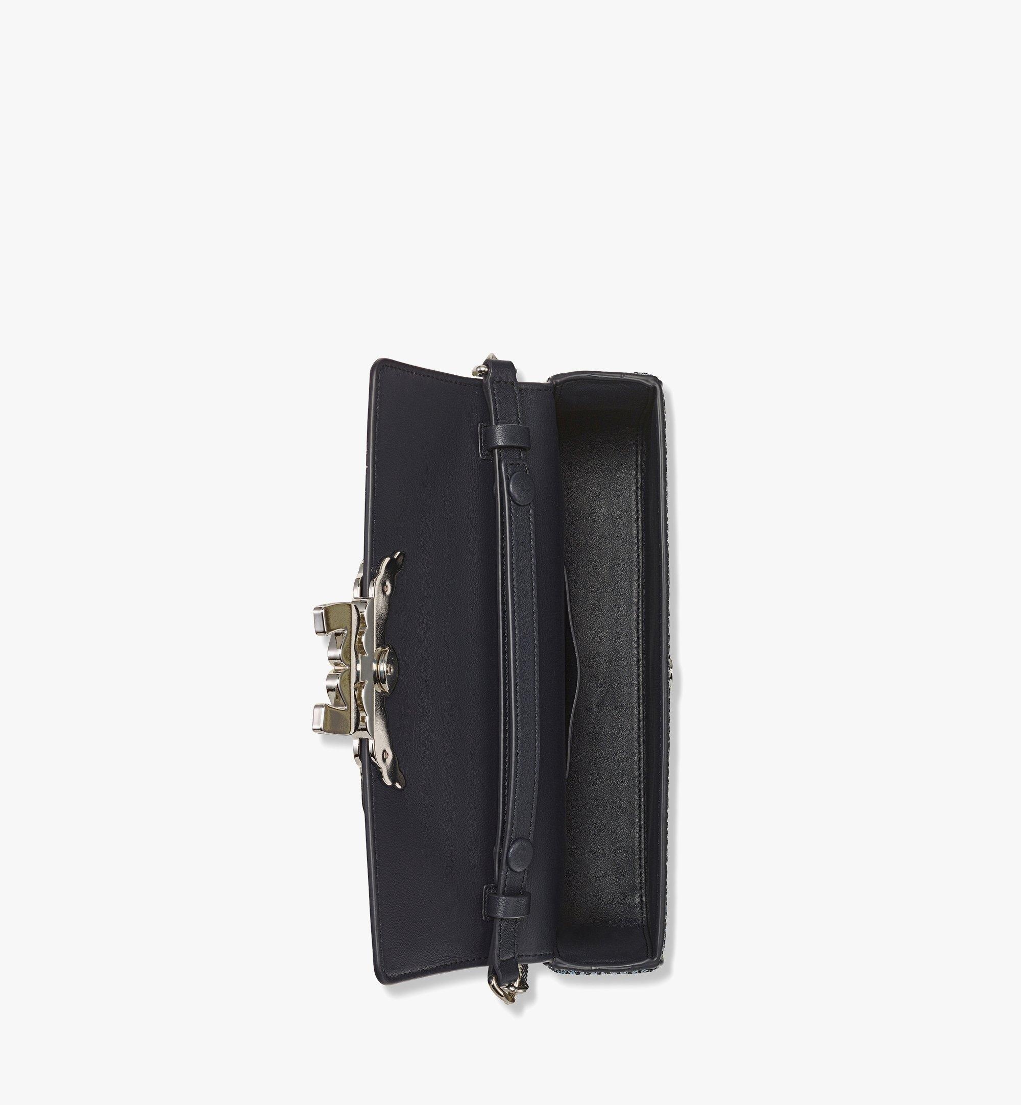 Himmel Shoulder Bag in Sequin Monogram Leather - 4