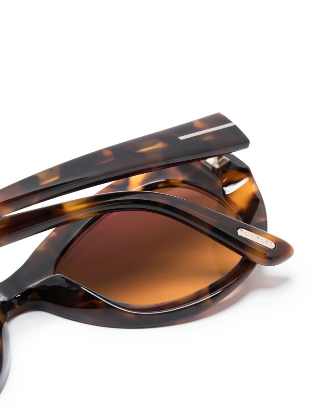 tortoiseshell effect oversized sunglasses - 3