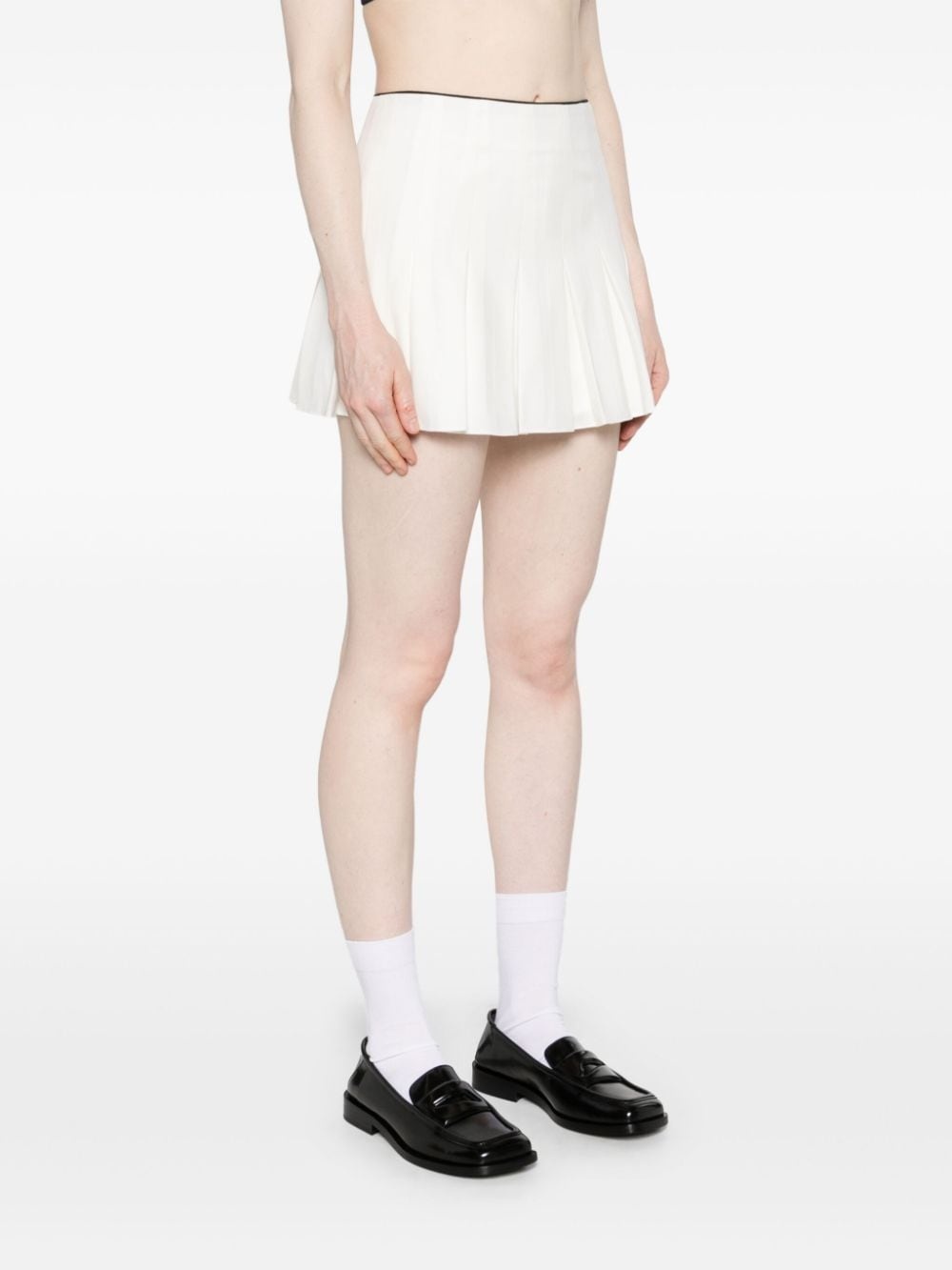 mid-rise pleated skort - 3