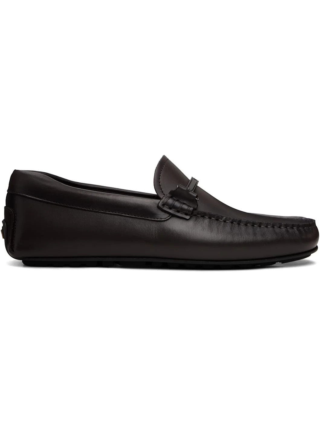 Brown Nappa-Leather Driver Loafers - 1