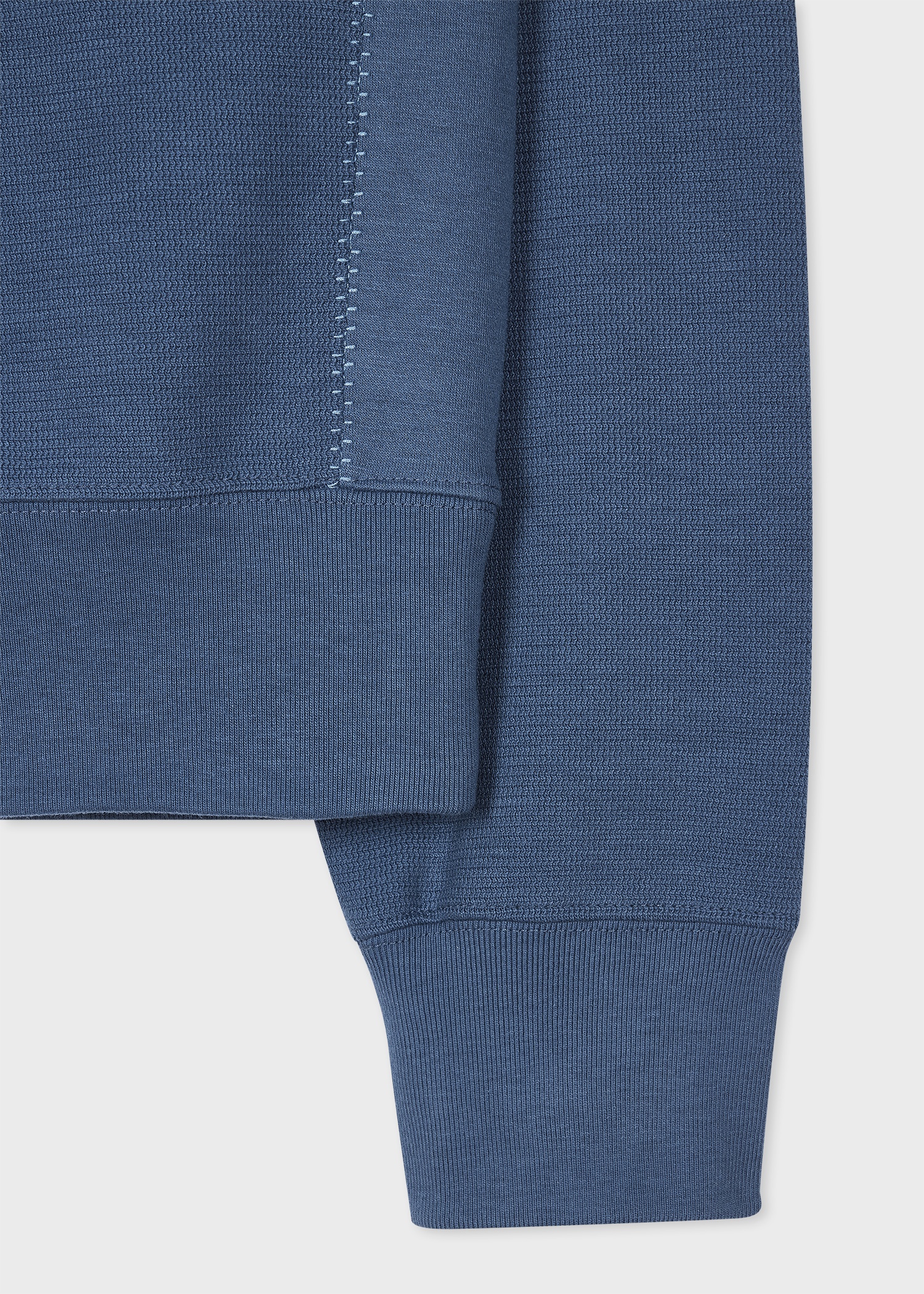 Petrol Blue 'Happy' Blanket-Stitch Sweatshirt - 2