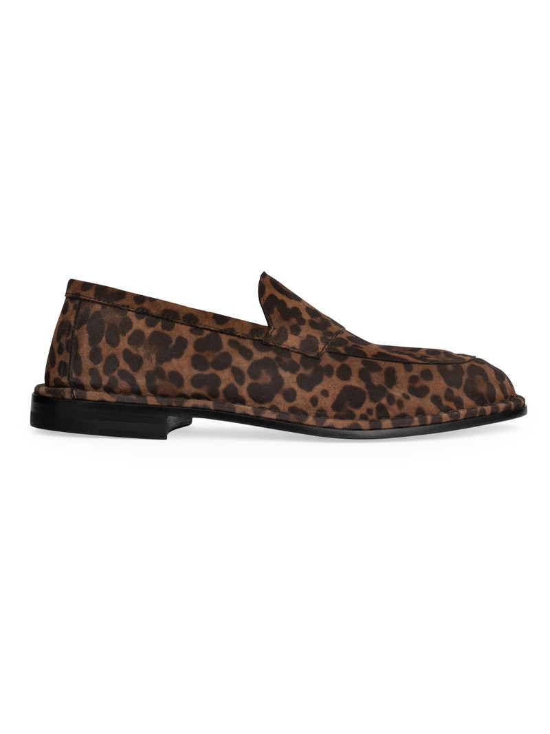 Women's Noto Leopard Print Suede Loafers - Printed Suede Kid Leopard 1
