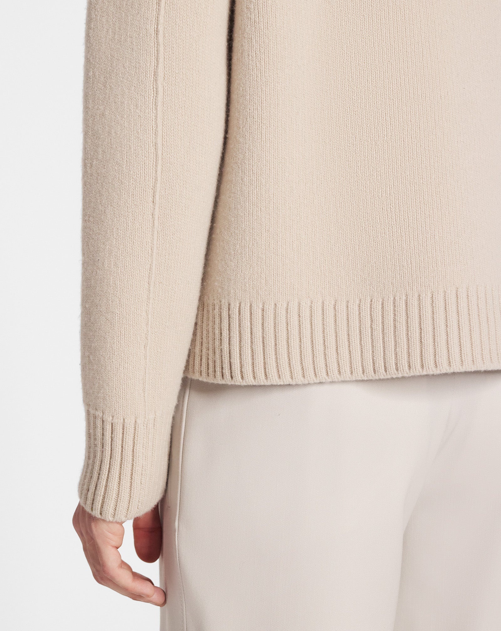 WOOL AND CASHMERE CREWNECK SWEATER - 5