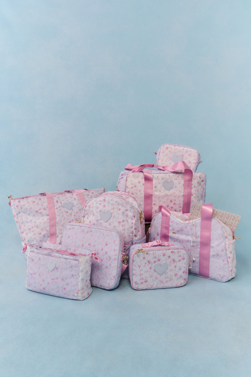 LoveShackFancy STATE x LoveShackFancy Floral Travel Pouch Set outlook