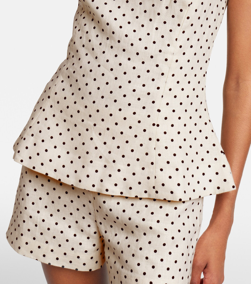 Iria polka-dot linen top 4