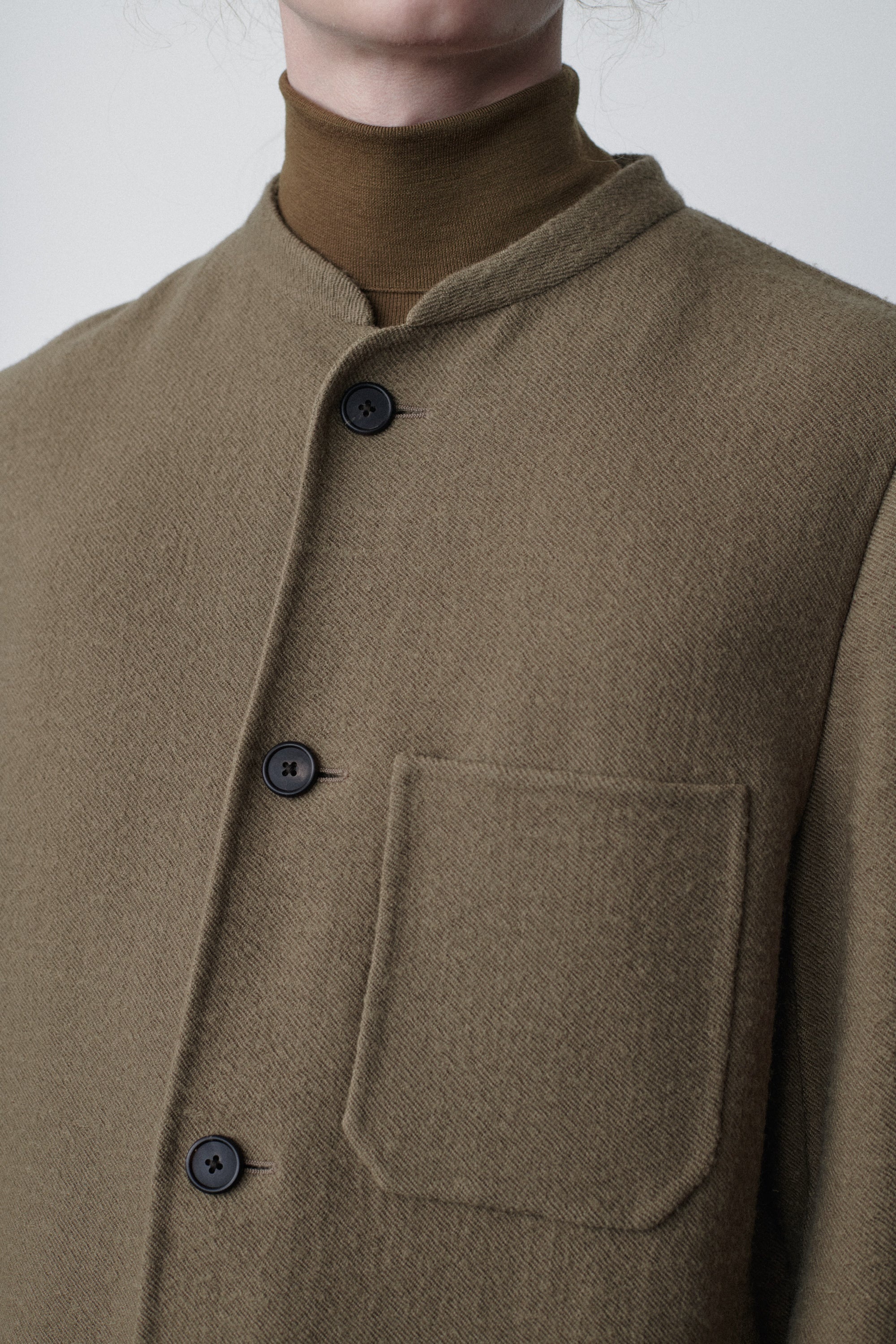 Everett Jacket in Virgin Wool and Linen - 4