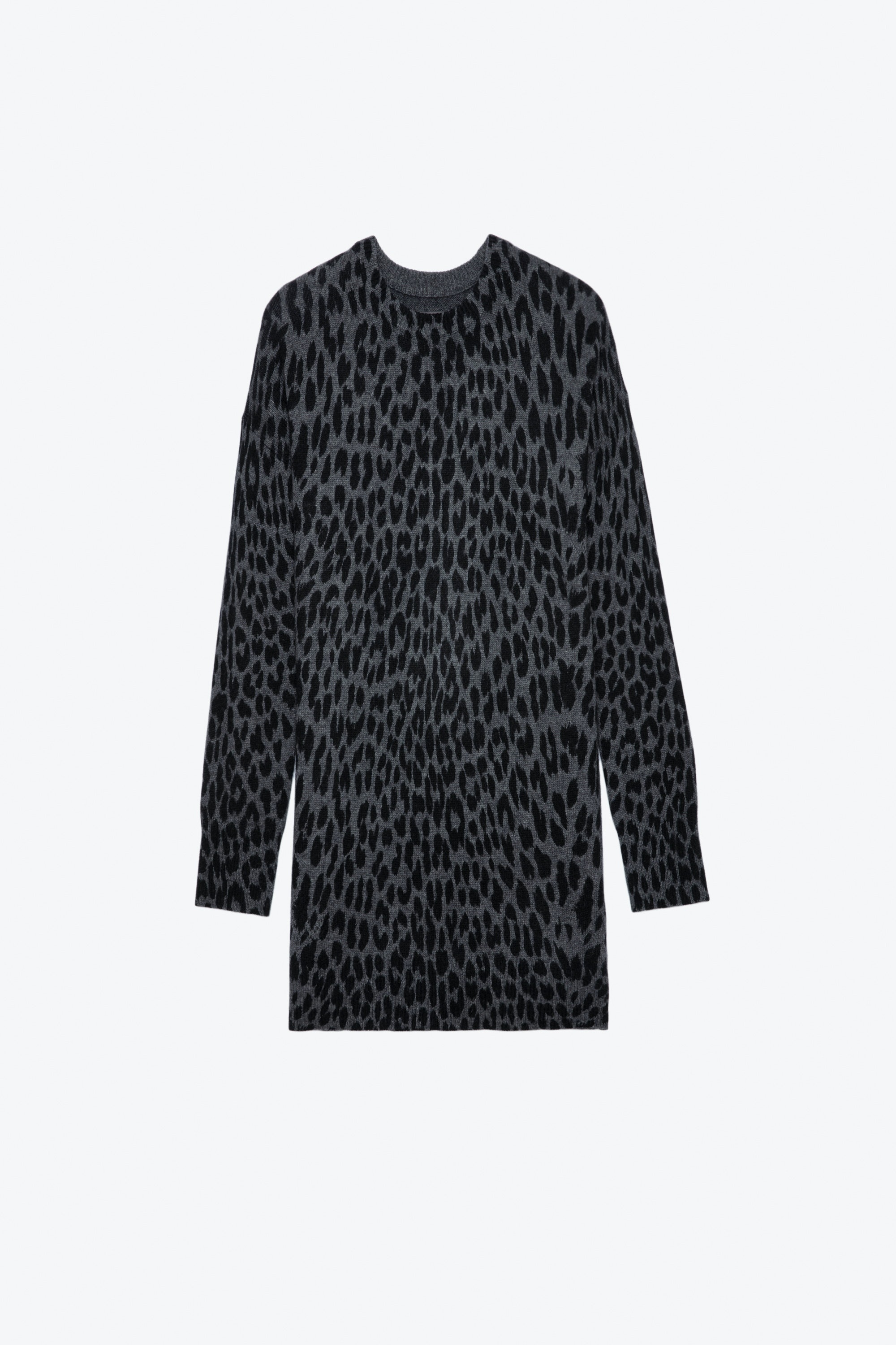 Malia Leopard Cashmere Dress - 1