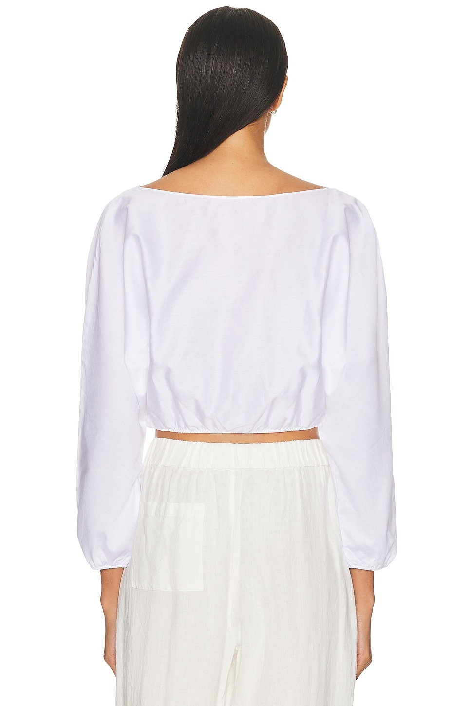 Yoko Long Sleeve Blouson Top - 3