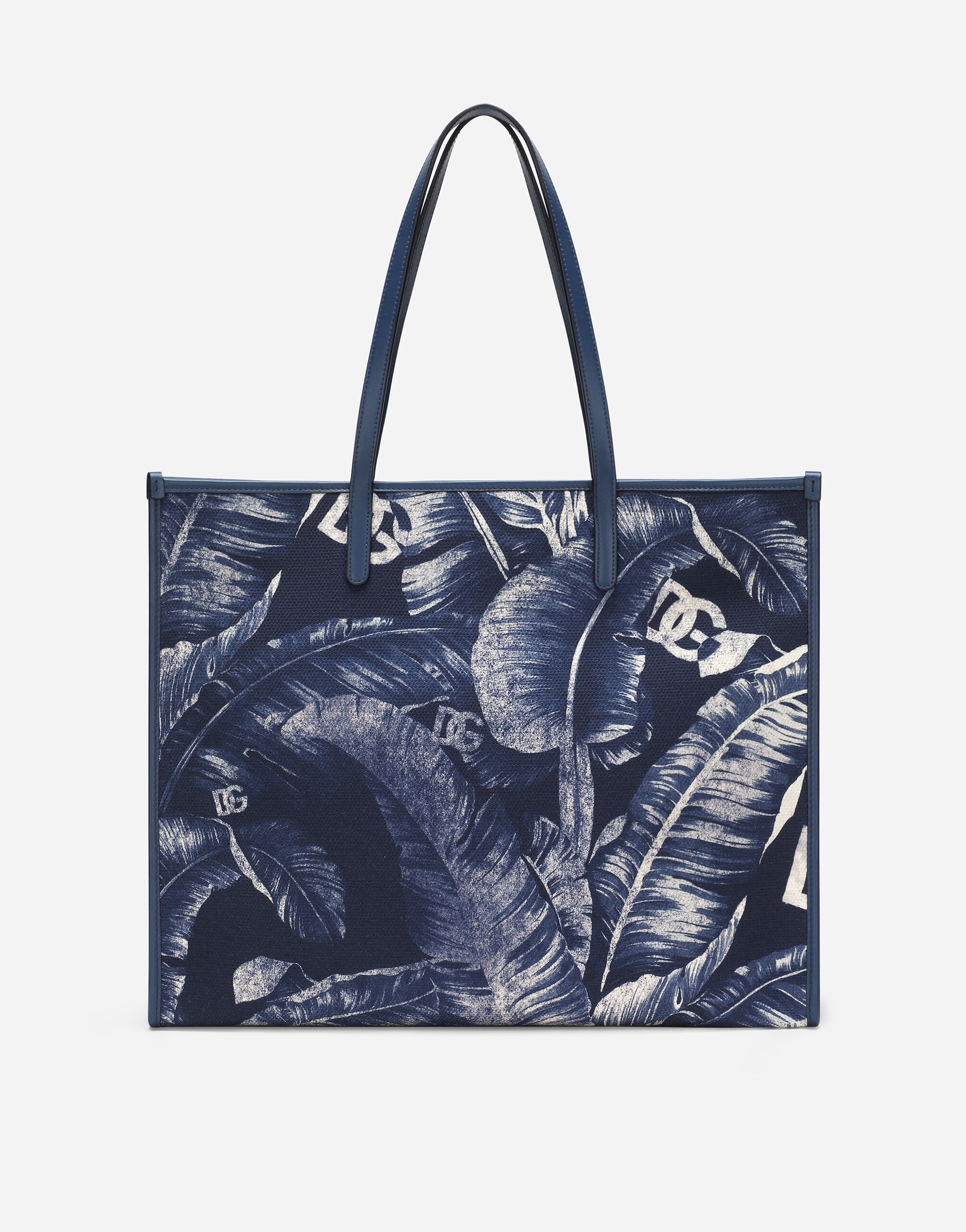 Large printed canvas shopper - 4