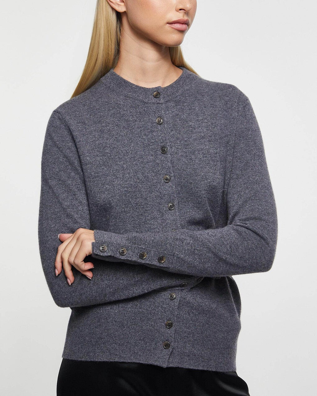 Cardigan Nellia Cashmere Grey - 4