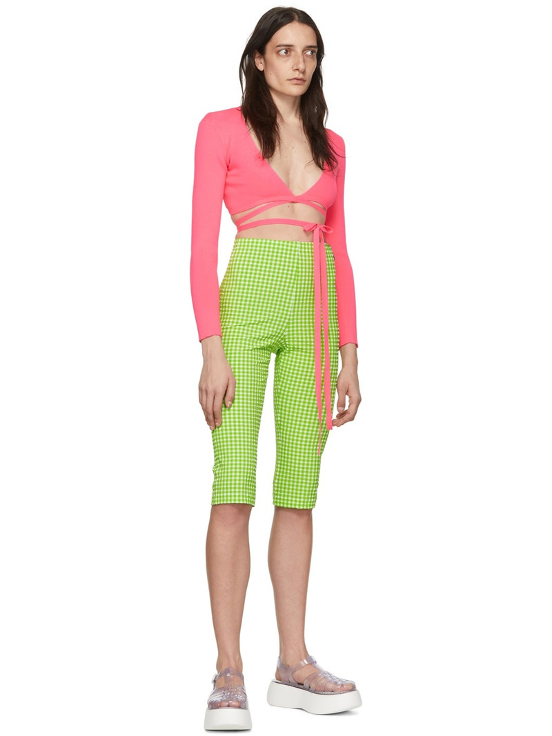 MSGM Pink Polyester Cardigan outlook