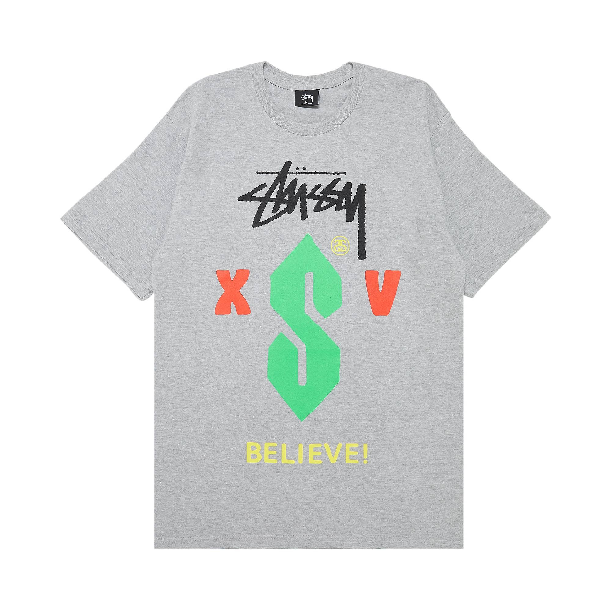 Stussy Believe Tee 'Grey Heather' - 1