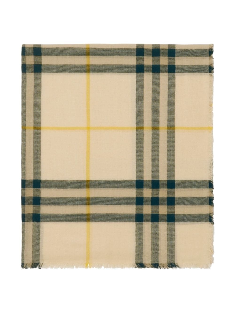 checked wool scarf - 2