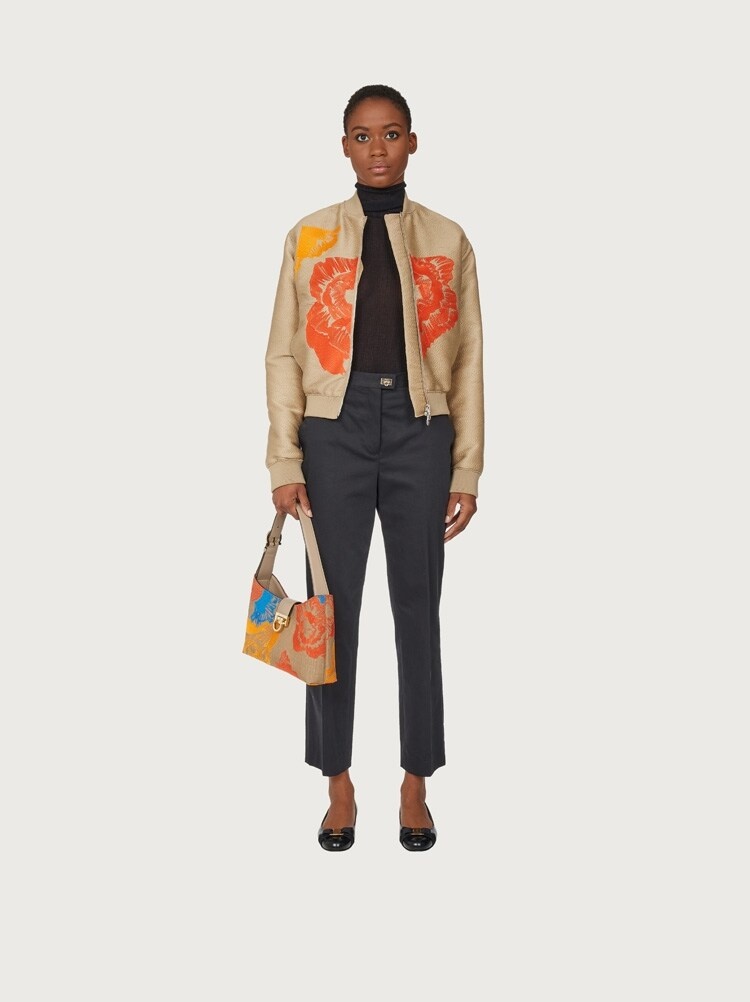 POPPY EMBROIDERED BOMBER - 3