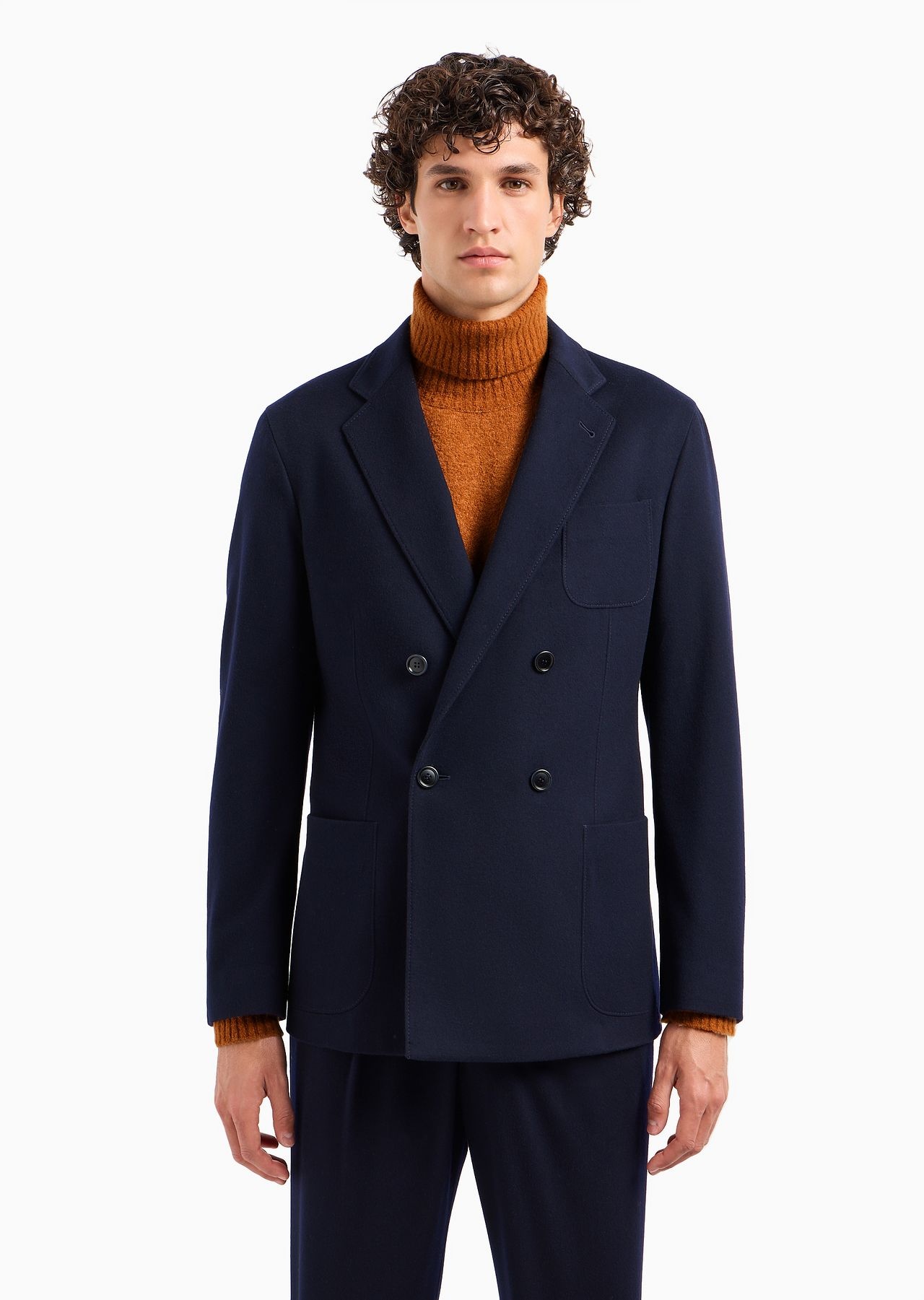Giorgio Armani Vicuña double-breasted jacket in pure lightweight vicuña cloth - 3