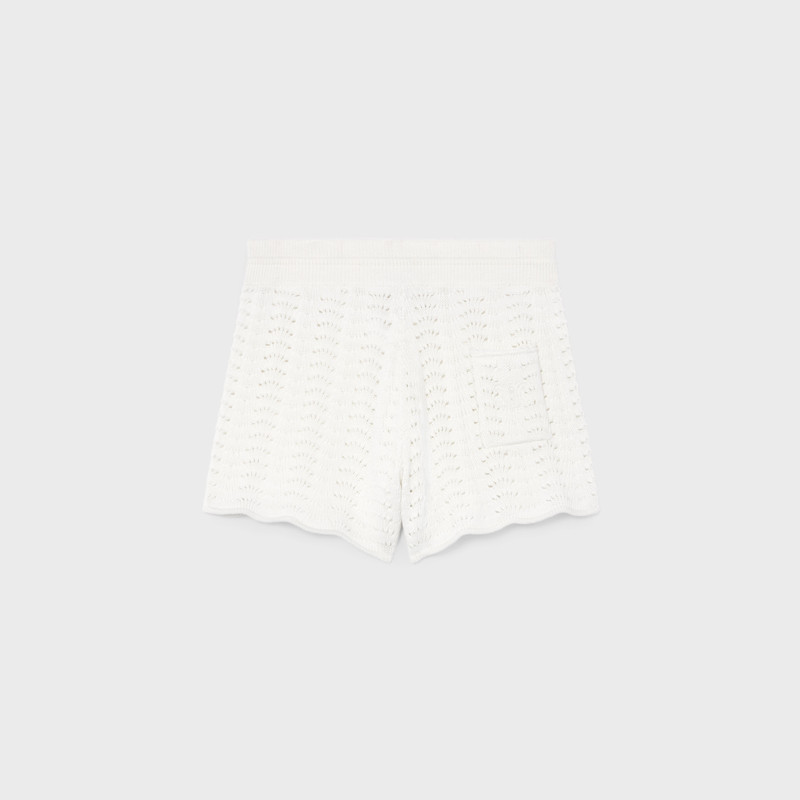 CELINE mini shorts IN cotton pointelle outlook