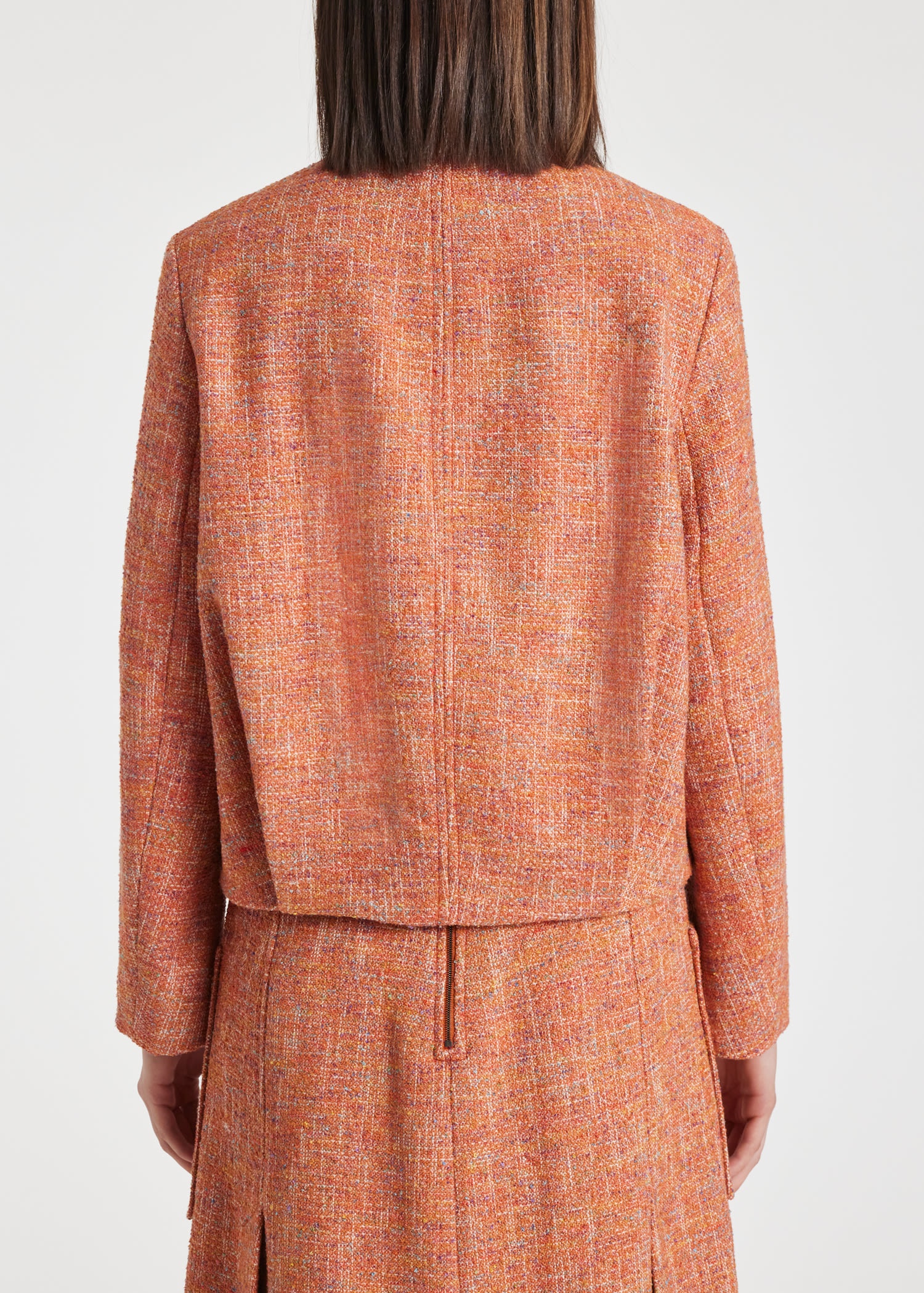 Tweed Cocoon Skirt Suit - 8
