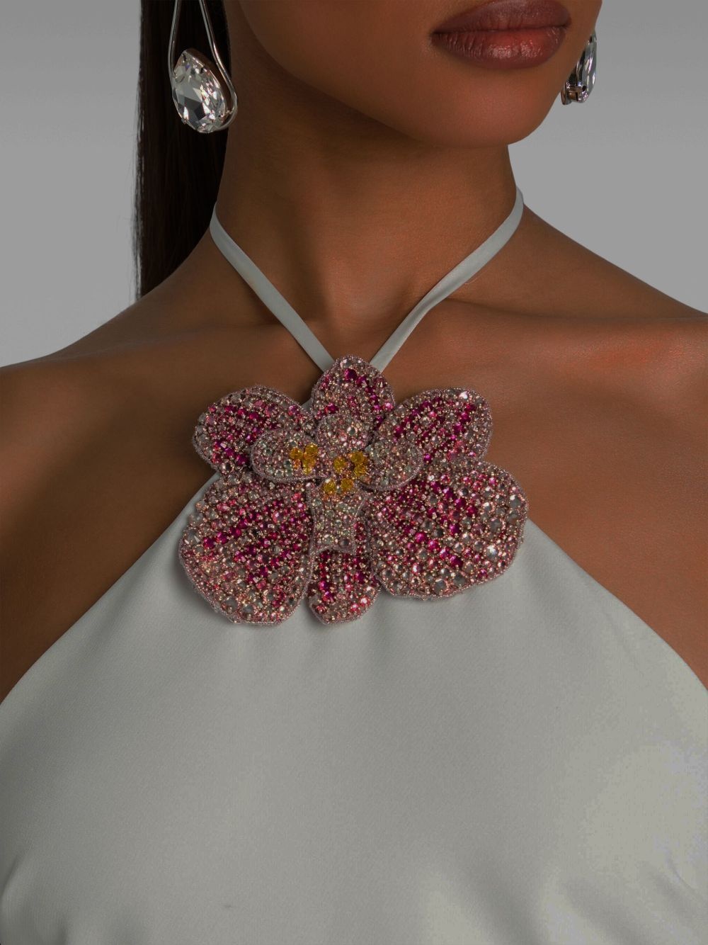 Jessie rhinestone halterneck dress - 6