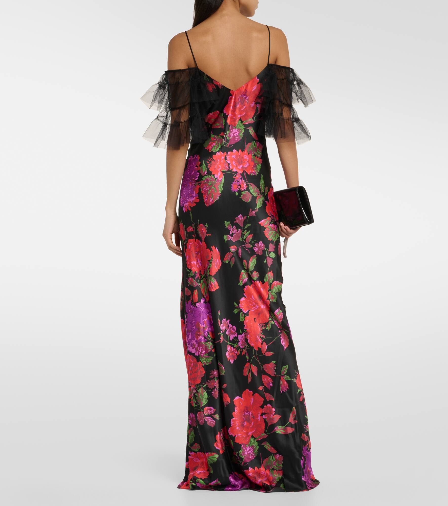 Tiered silk tulle gown - 3