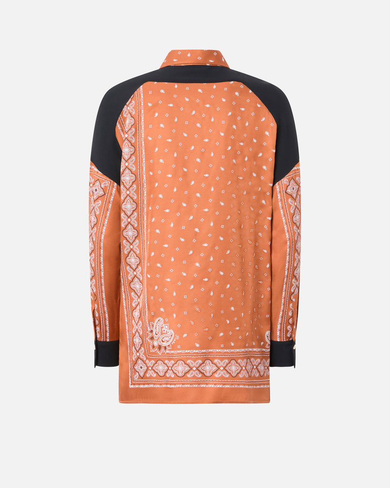 PINKO ASYMMETRIC SHIRT WITH BANDANA PRINT outlook