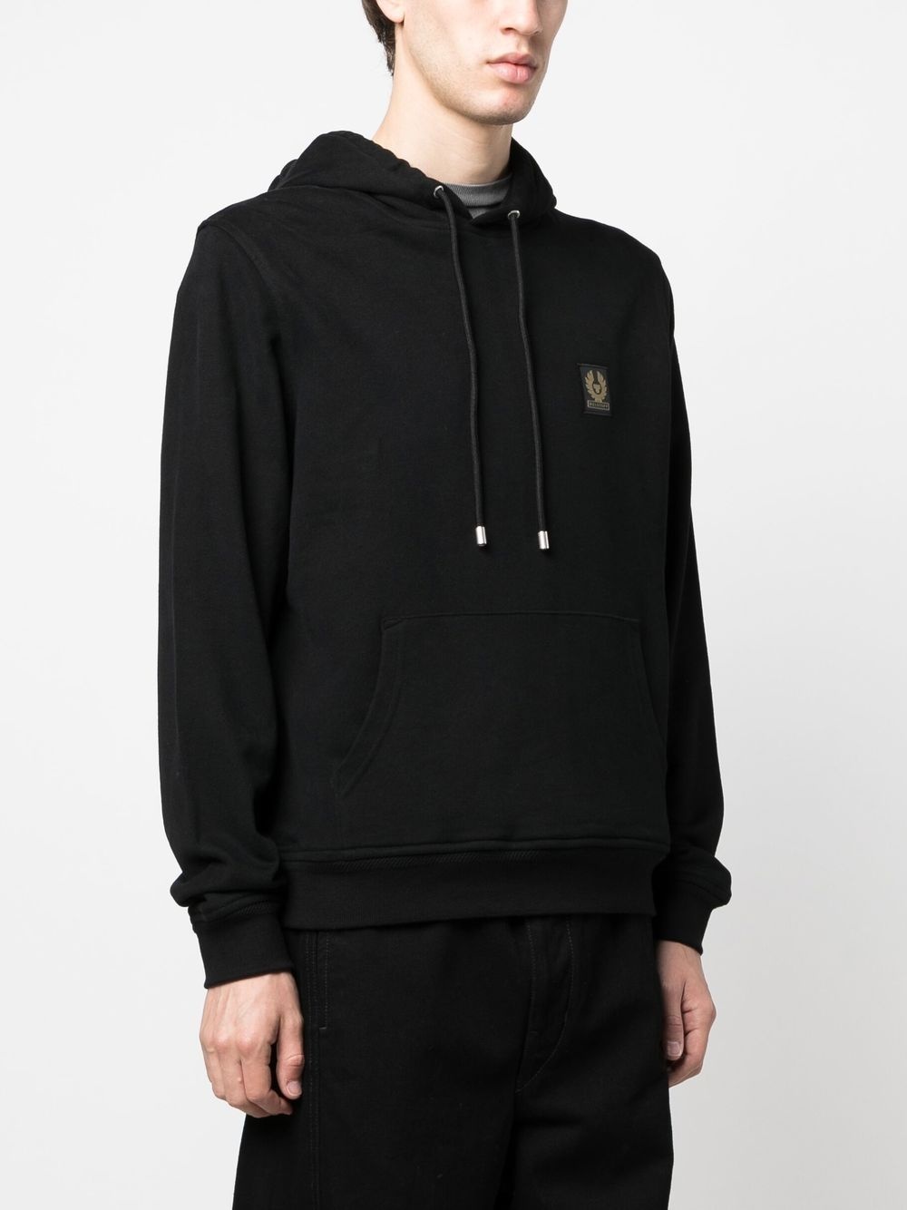 logo-patch drawstring hood - 3