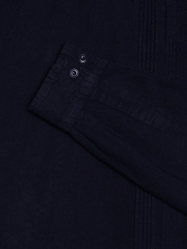 Ryan Pleats Cuban Shirt Blueberry - 5